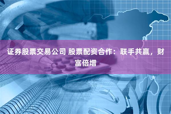 证券股票交易公司 股票配资合作：联手共赢，财富倍增